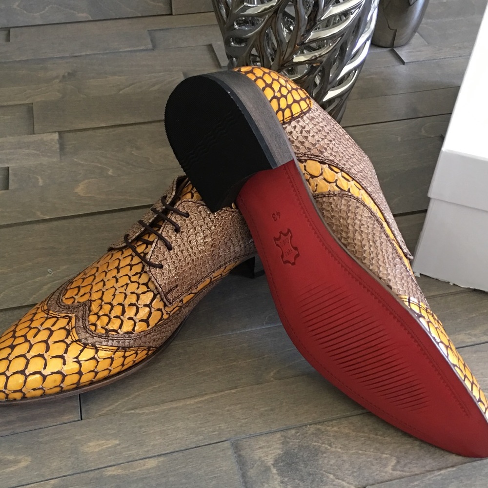 🔥Leather Man Costume Shoes