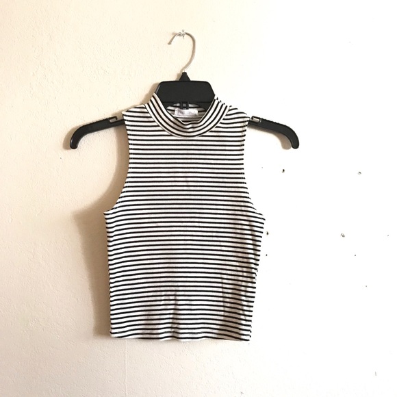 Tops - Striped Crop Top