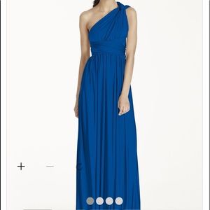 Davids bridal bridesmaids dress in Horizon