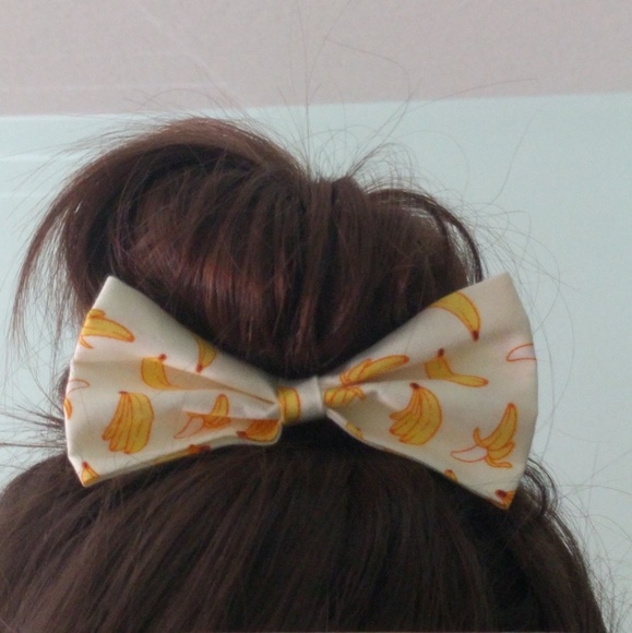 🍨BOGO 50% OFF🍨 諾 Fruit Print  Hair Bows - Picture 3 of 3