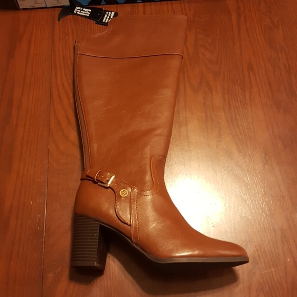 Liz Claiborne Alvis Cognac boot NWT 8.5 - Picture 2 of 8