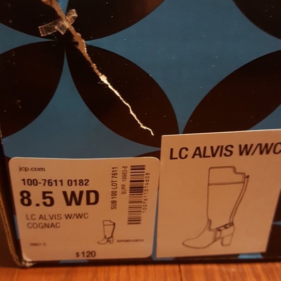 Liz Claiborne Alvis Cognac boot NWT 8.5 - Picture 4 of 8