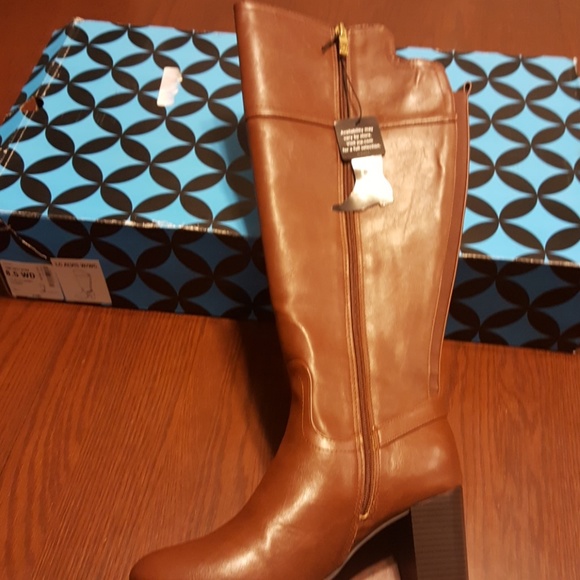 Liz Claiborne Alvis Cognac boot NWT 8.5 - Picture 7 of 8
