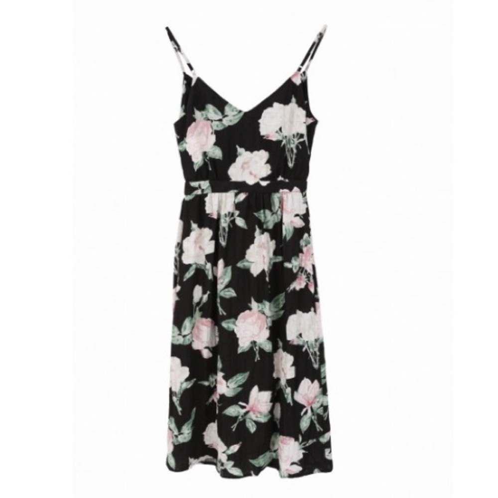 🌷Reversible Linen Floral Dress