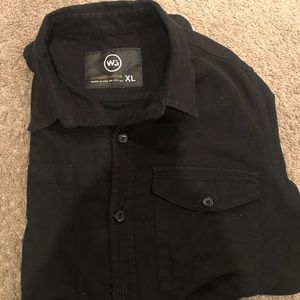 Light jacket black button up