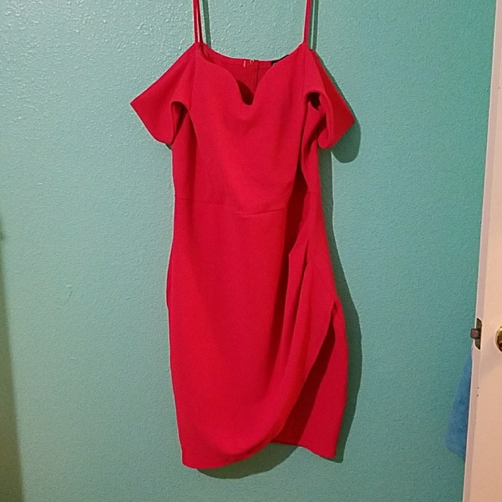 Pink Coral Midi Dress