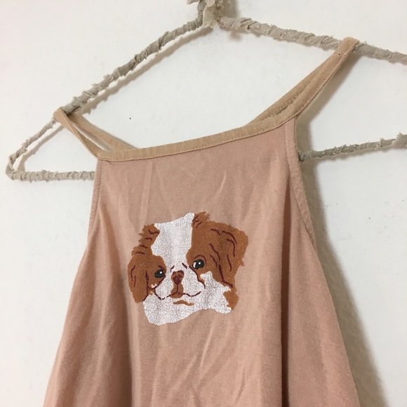 #41 O mighty puppy dog Crop tank - Picture 2 of 4