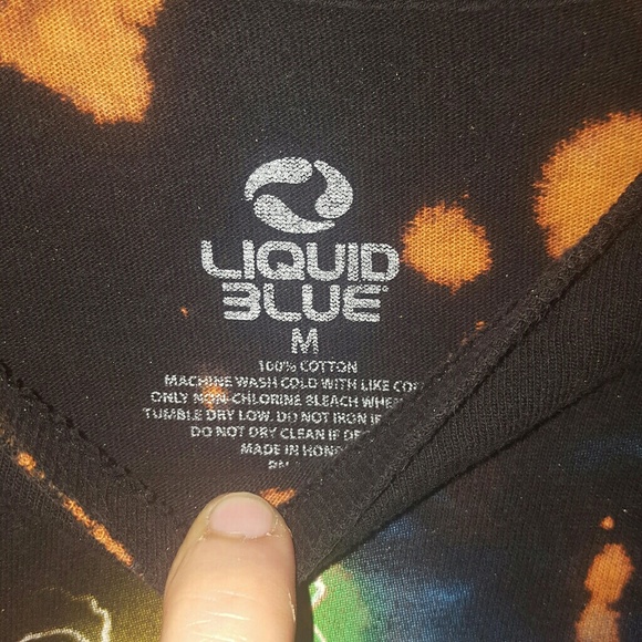 Custom bleach tie dyed Pink Floyd T-SHIRT. - Picture 2 of 3