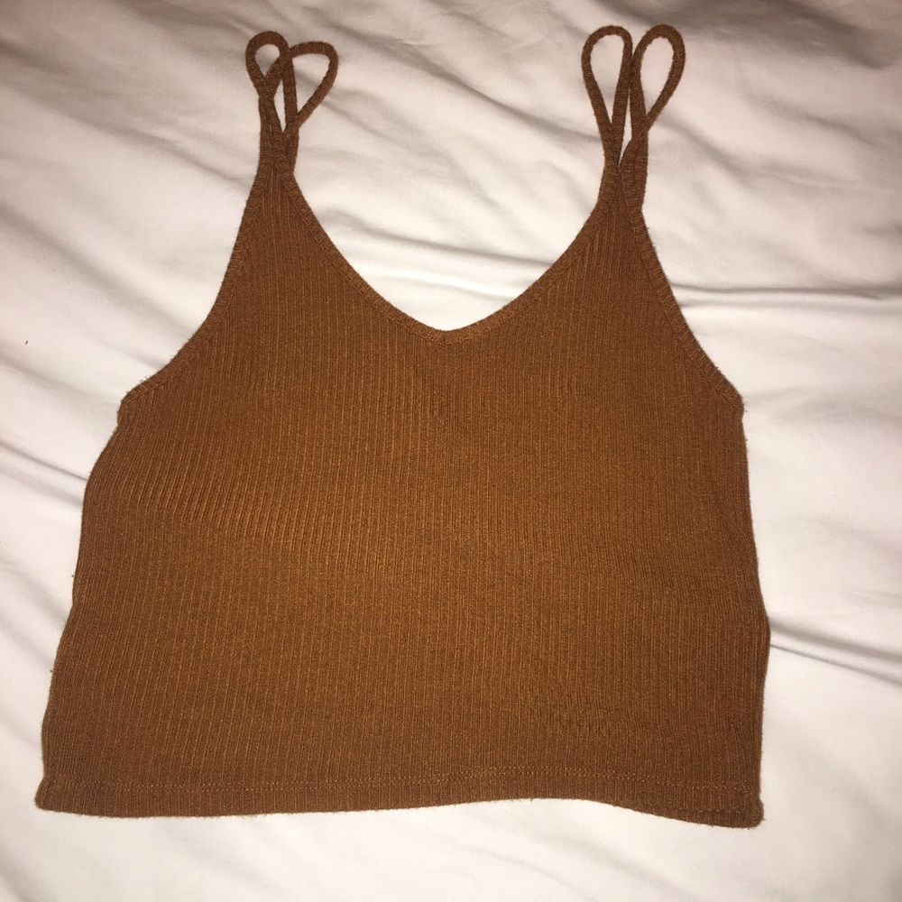 Orange crop top
