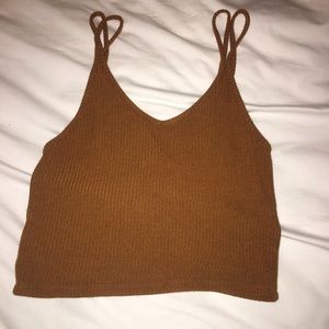Orange crop top