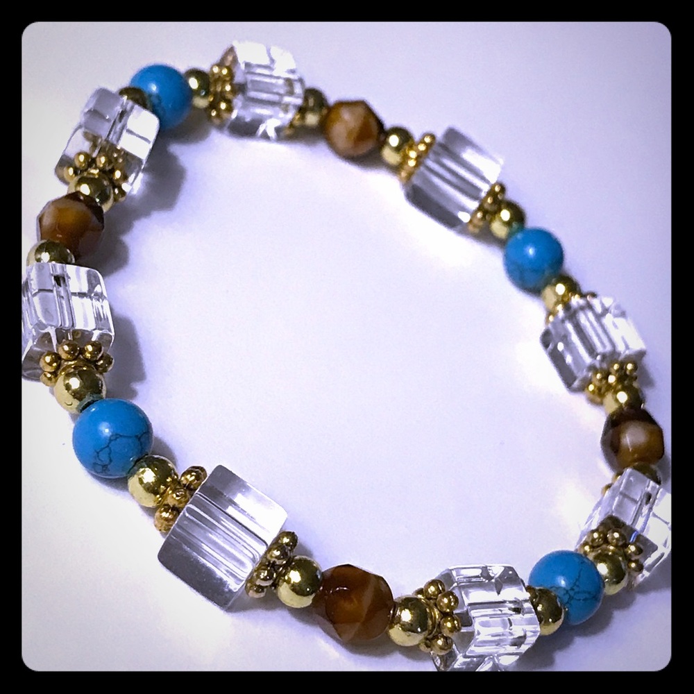 Amber & Turquoise Bracelet
