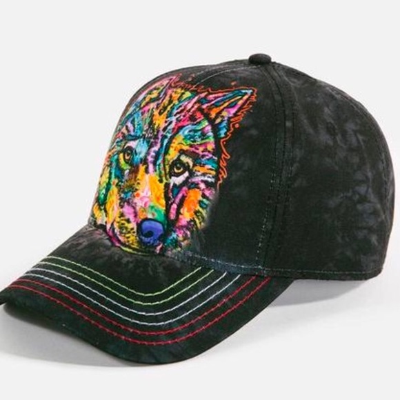 Happy Wolf Hat by Dean Russo-O/S Fits Most - Picture 2 of 5