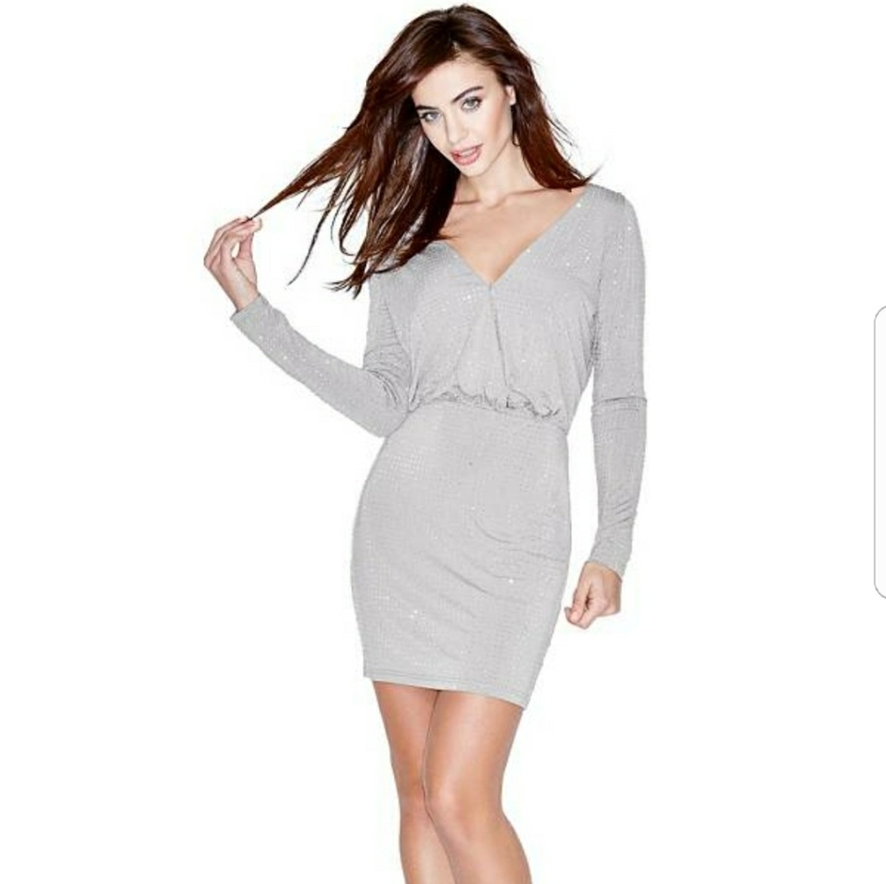 Jana Crystal Wrap Dress
