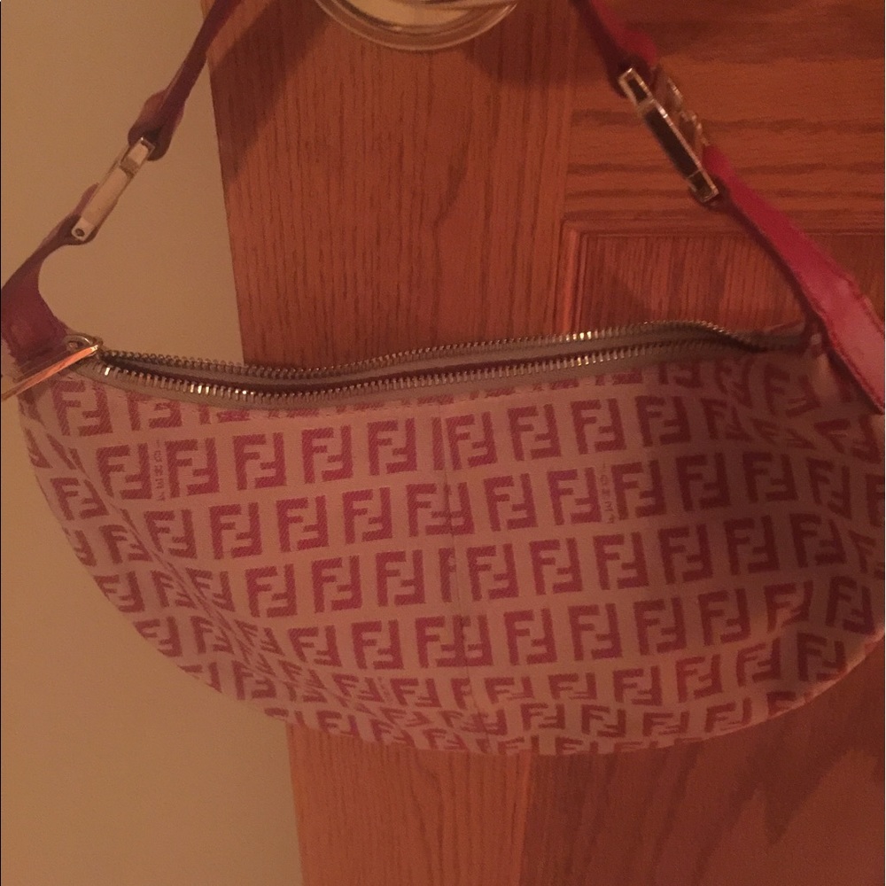 AUTHENTIC Red & Tan Fendi Purse