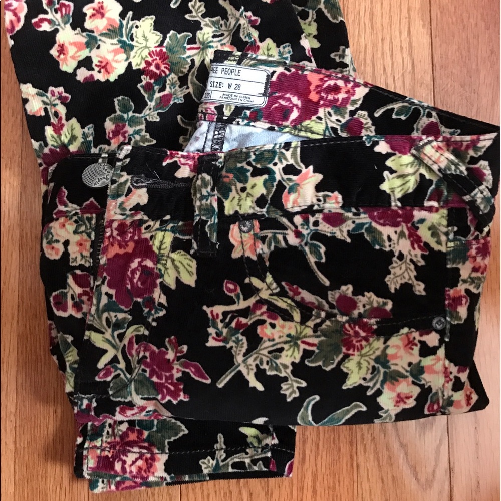 NWOT Floral Free People Pants 🌷