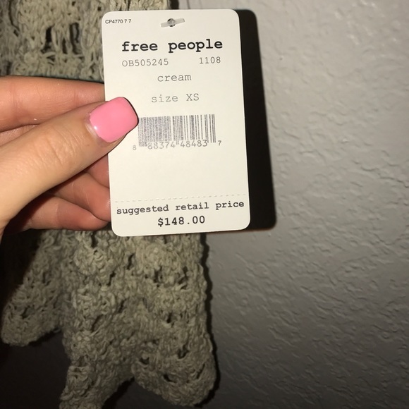 Free People 'Circles Within' Crochet Lace-Up Tank - Picture 4 of 4