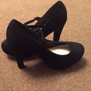 Black Suede high heels