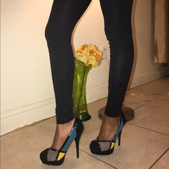 Color-Block Heels - Picture 2 of 5