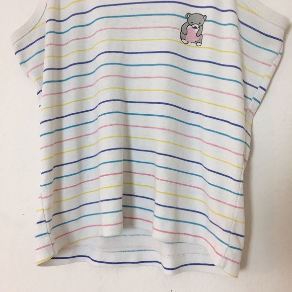 #29 Vintage Teddy Bear Pastel Tank Top - Picture 3 of 4