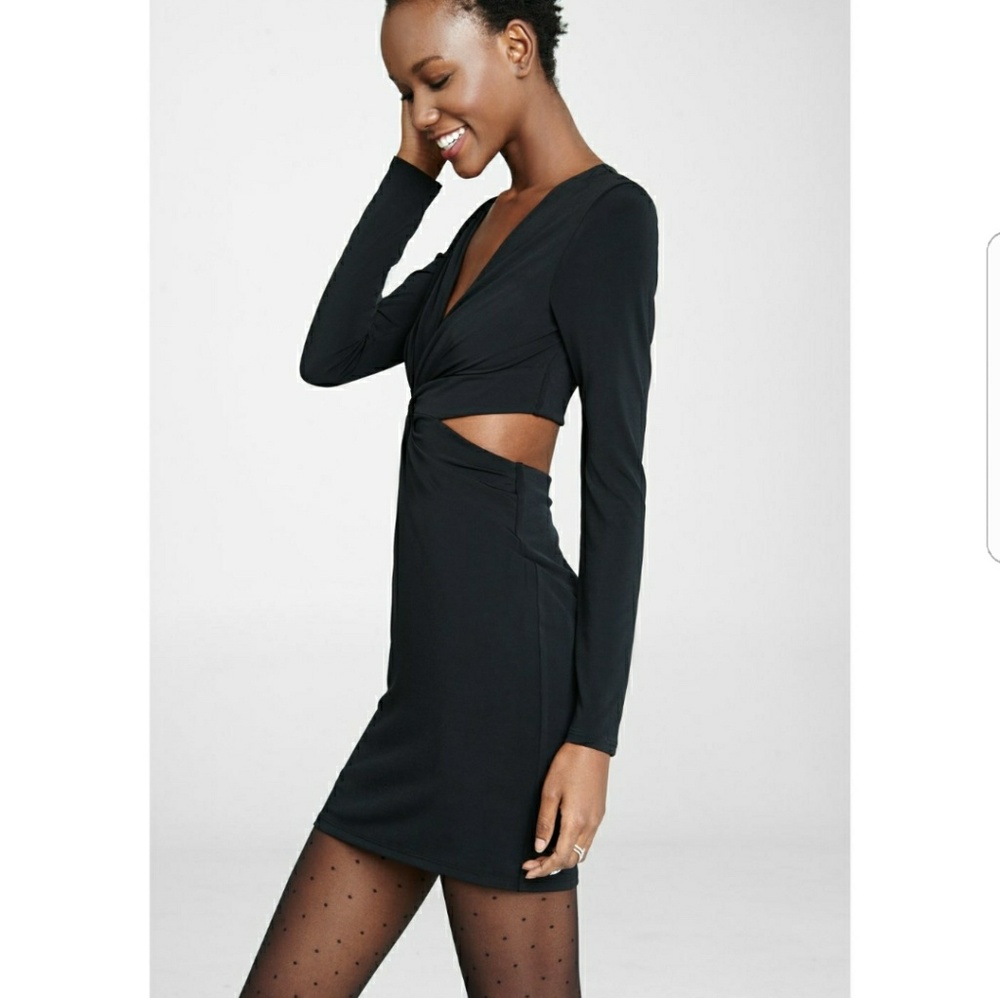 Sexy Express Plunging V-neck, Back Cutout Dress!