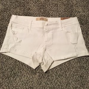NWT Hollister White Denim Shorts