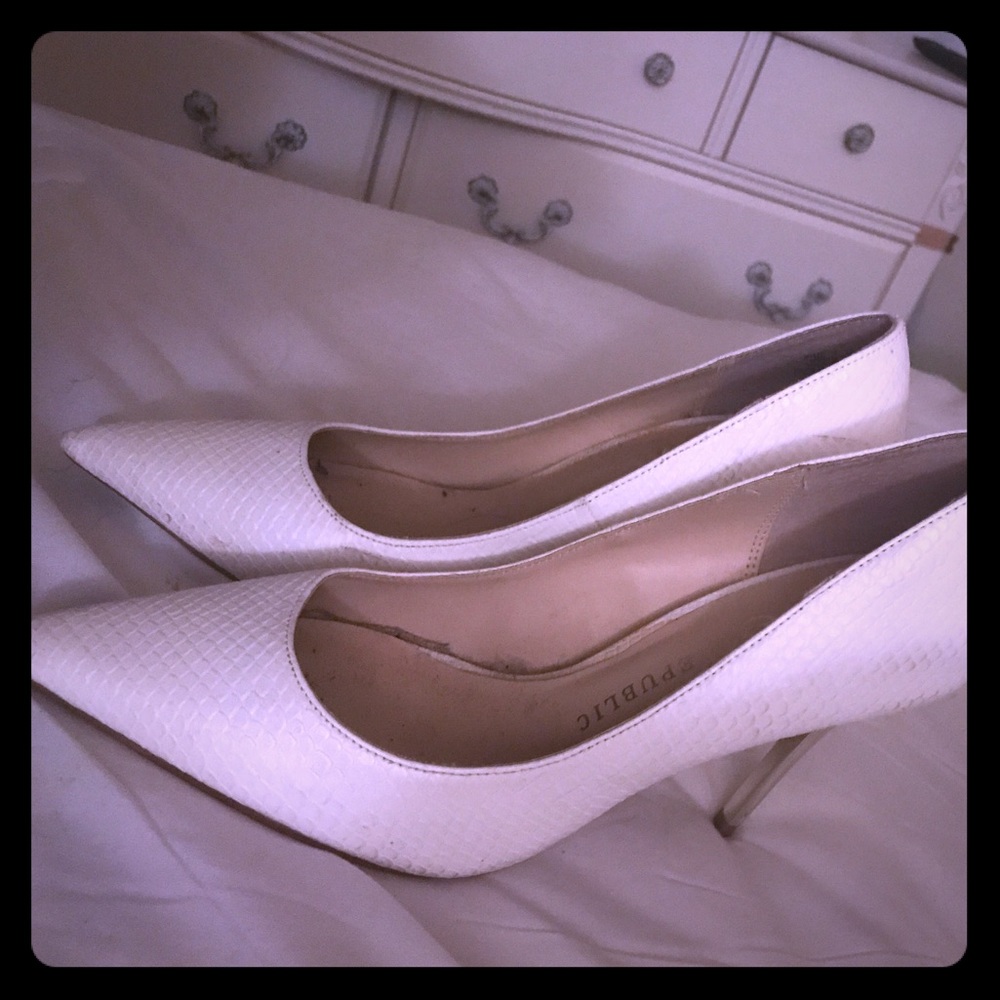 Rock republic white heels