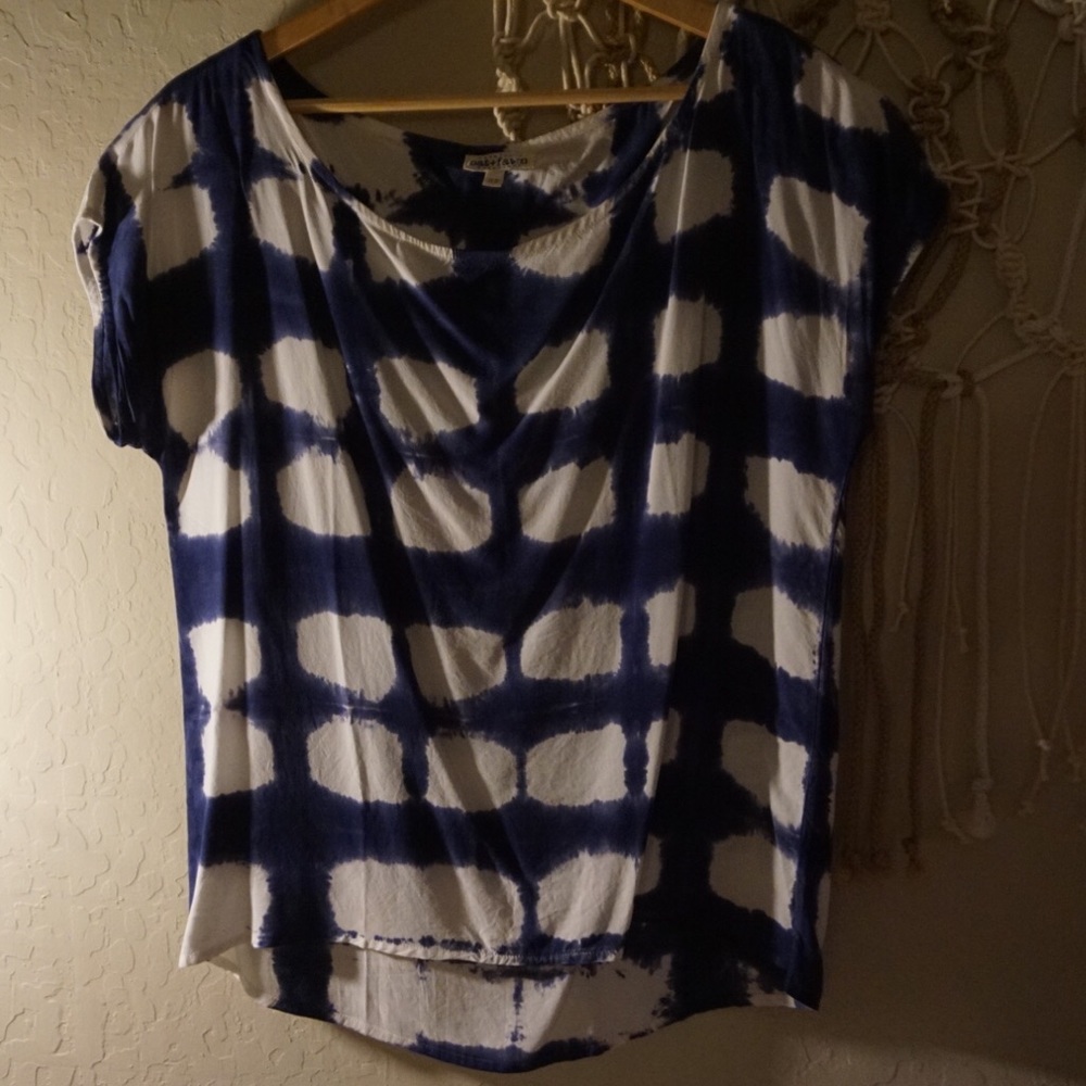 NWOT Slouchy Tie-Dye blouse