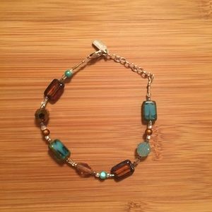 Artisan Sterling Silver Beaded Braclet