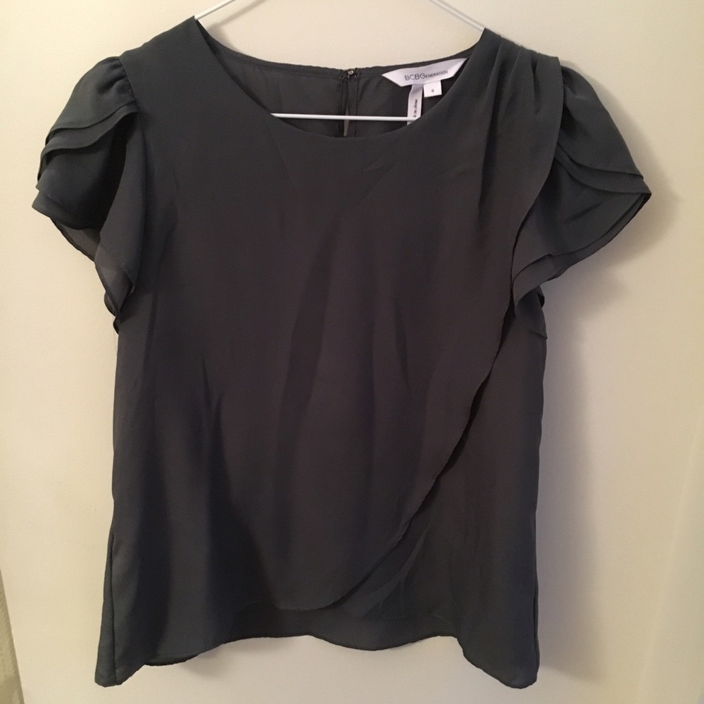 BCBGeneration Petal Sleeve Top