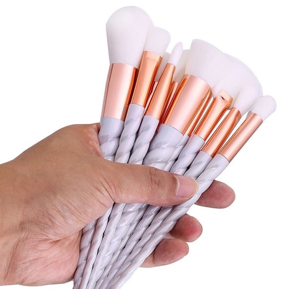 rose gold & white unicorn brush set - Picture 6 of 8