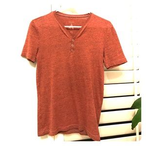 Urban Outfitters Snap Y-Neck Short Sleeve