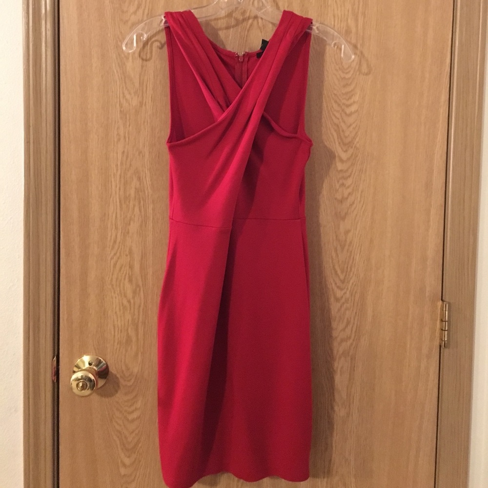 Red cocktail dress