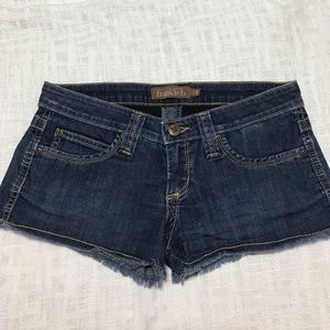 Frankie B low rise denim shorts