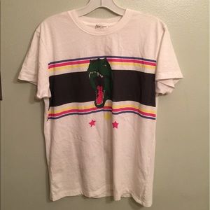 Saint Laurent White T-Rex T-Shirt