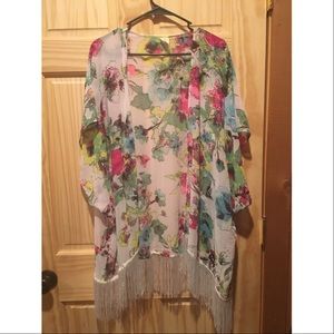 Floral Swimsuit Cover Up, Size L, Like New