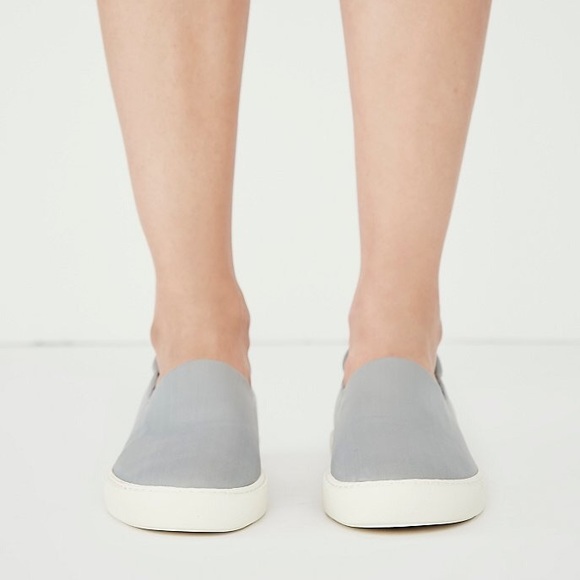 Free People Gray Naya Slip On Leather Sneaker - Picture 2 of 6