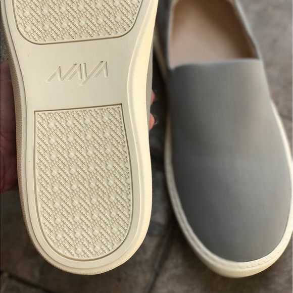 Free People Gray Naya Slip On Leather Sneaker - Picture 6 of 6