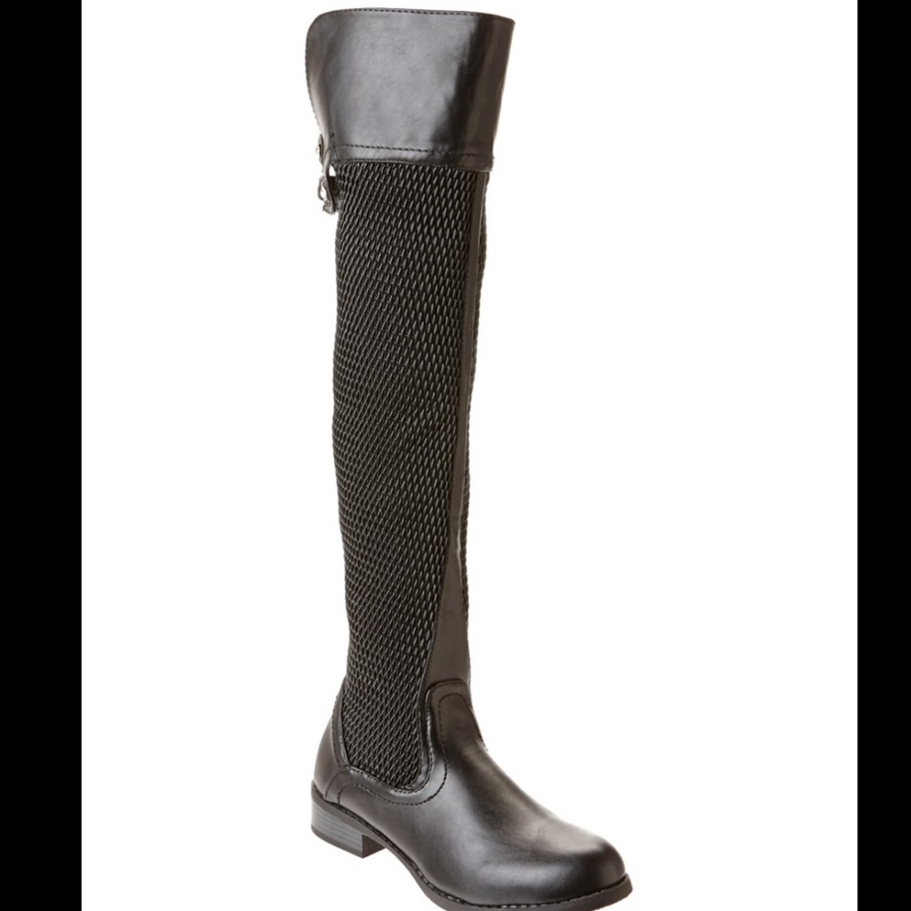 Bucco Black Ezrae Over-The-Knee Boots