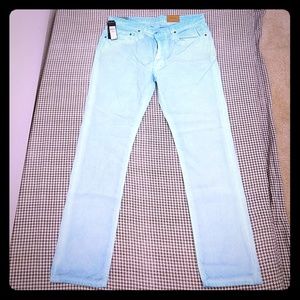 Ralph Lauren Varick Slim Straight French Turquoise