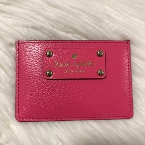 Kate Spade pink graham card case wallet