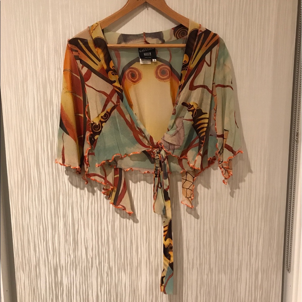 Jean Paul Gautier sheer top. Small.