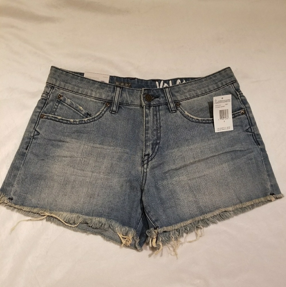 Jean Shorts by VOLCOM Size 5 NWT