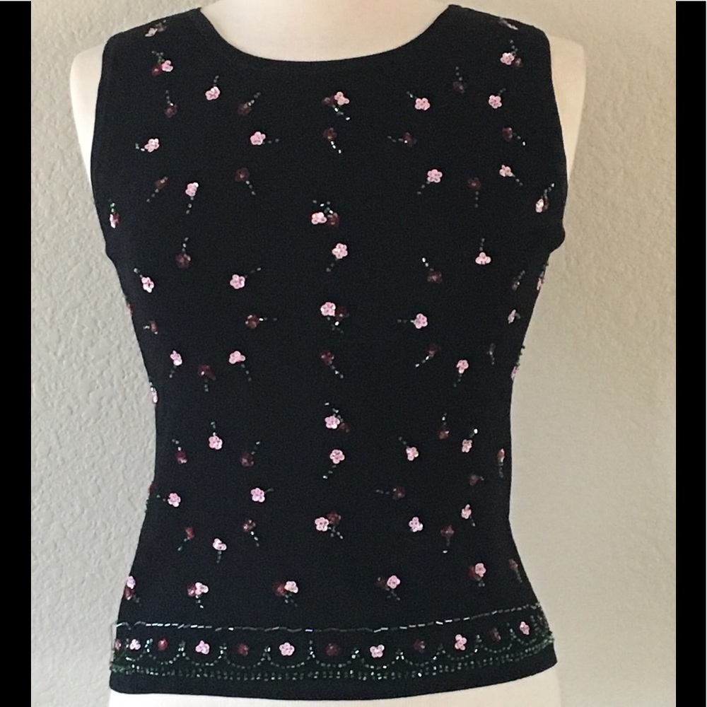 VInTaGE 2 piEce SeQuiNed JacKet /TaNk t0P - Picture 3 of 9
