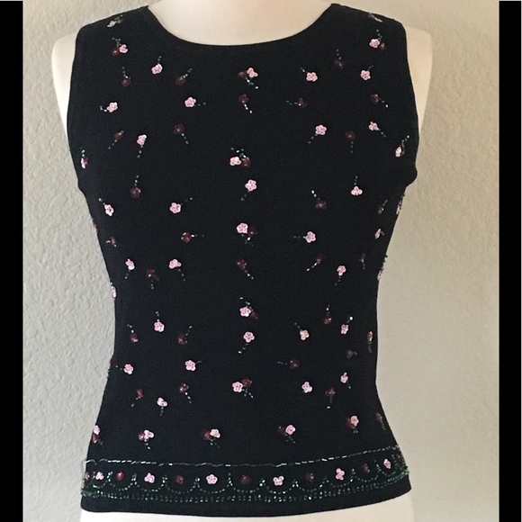 VInTaGE 2 piEce SeQuiNed JacKet /TaNk t0P - Picture 3 of 9