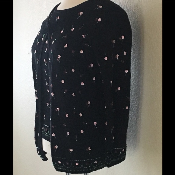 VInTaGE 2 piEce SeQuiNed JacKet /TaNk t0P - Picture 6 of 9