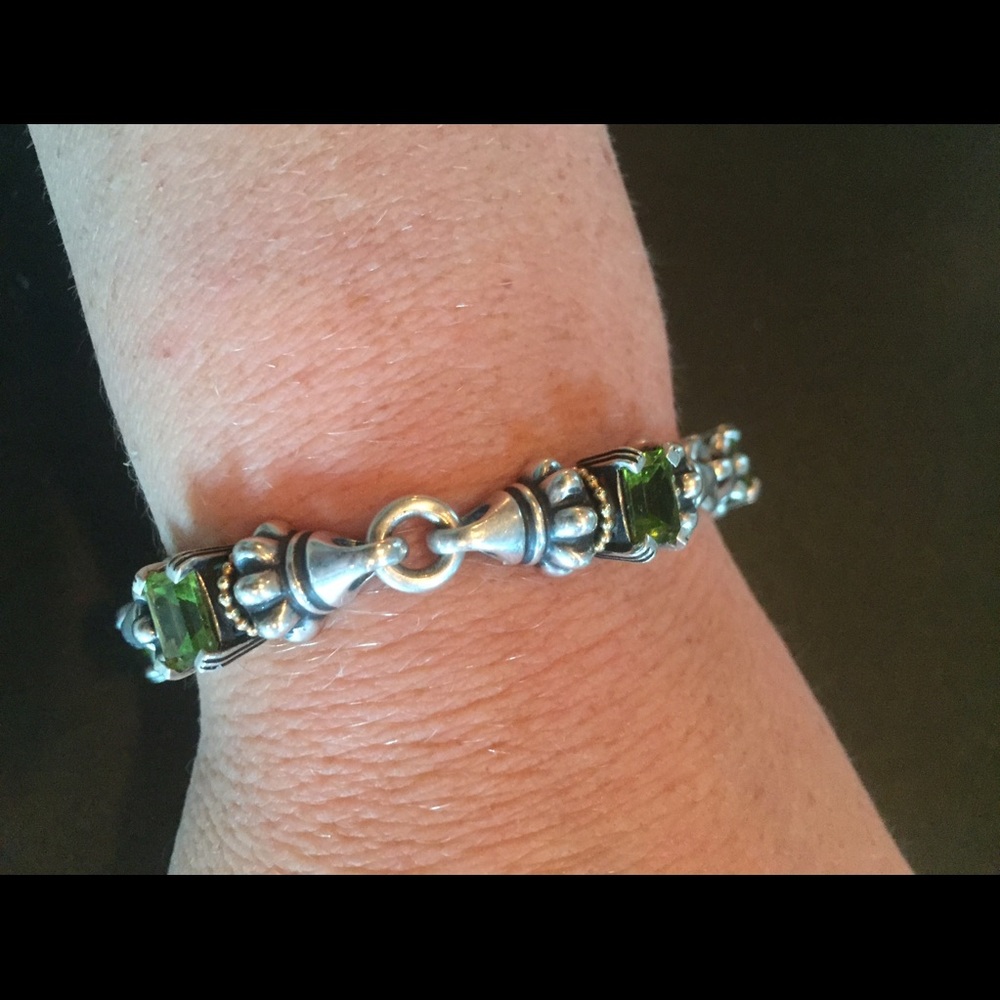 Sterling silver bracelet with Gorgeous stones!