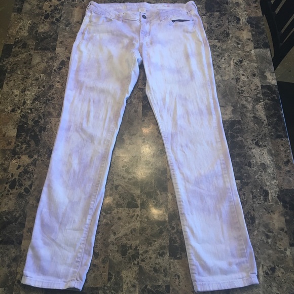 Az JeAn Co tIe-diE pUrpLe HazE sTreTcHy - Picture 6 of 11