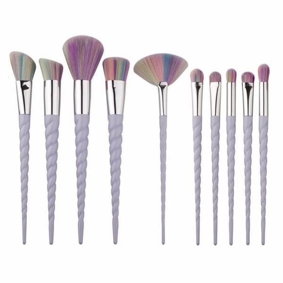 rainbow & white unicorn brush set - Picture 3 of 3