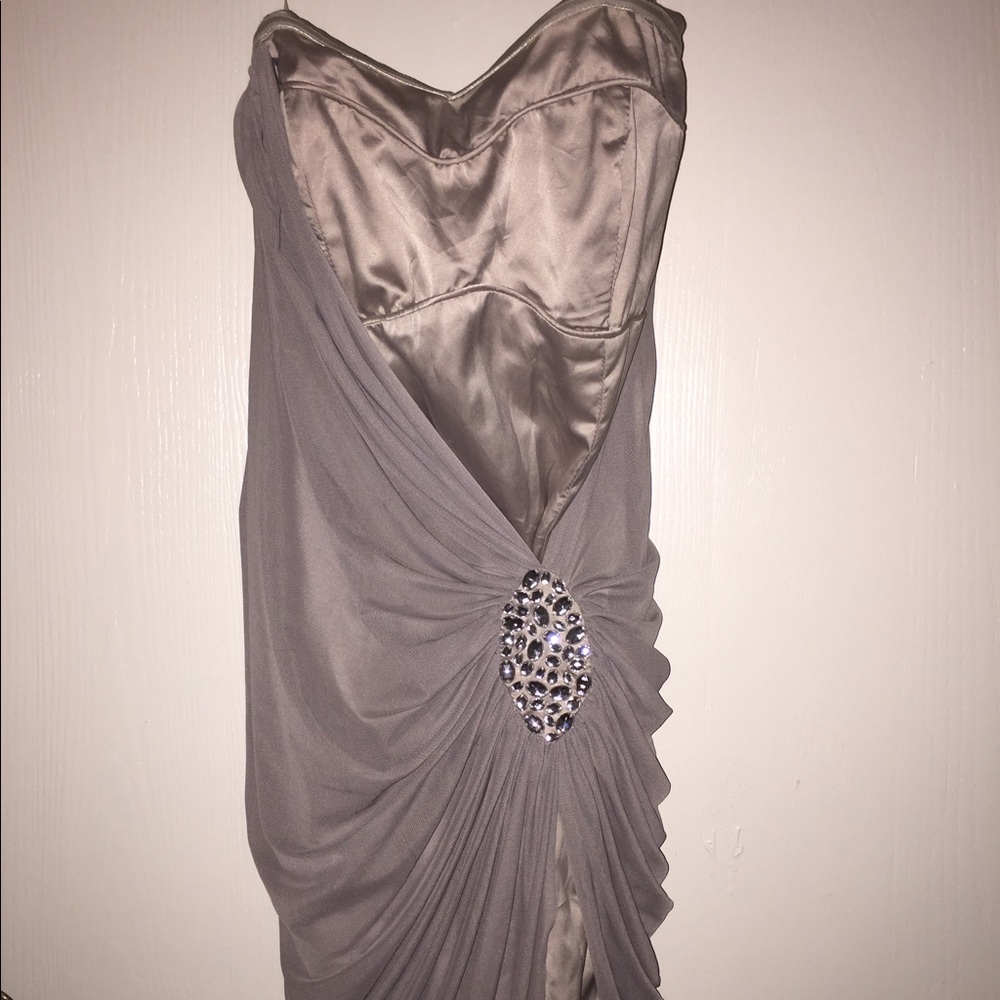 Strapless cocktail dress