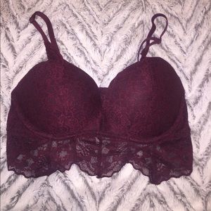 pink push-up bralette in size Small